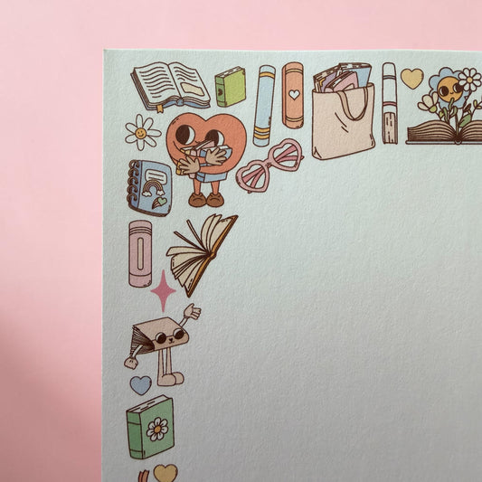 Notepad for book lovers and readers that makes a great gift