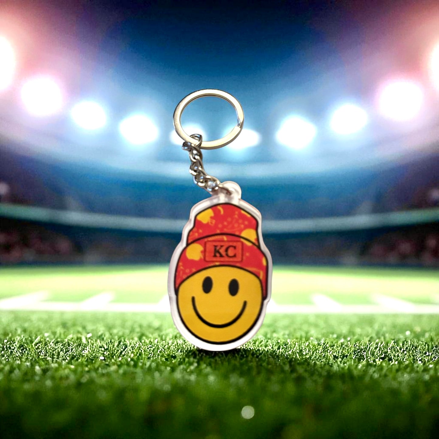 Happy Kansas City Chiefs Bag Charm & Keychain