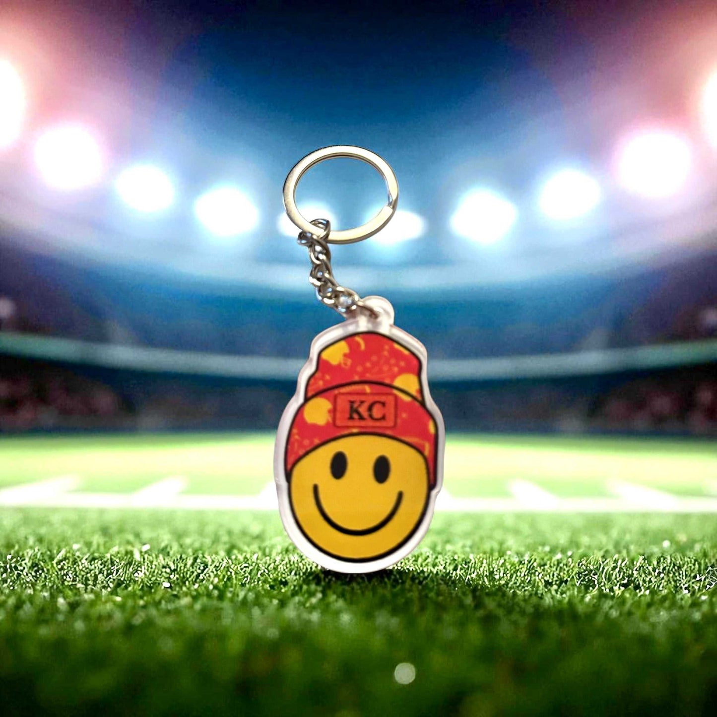Happy Kansas City Chiefs Bag Charm & Keychain