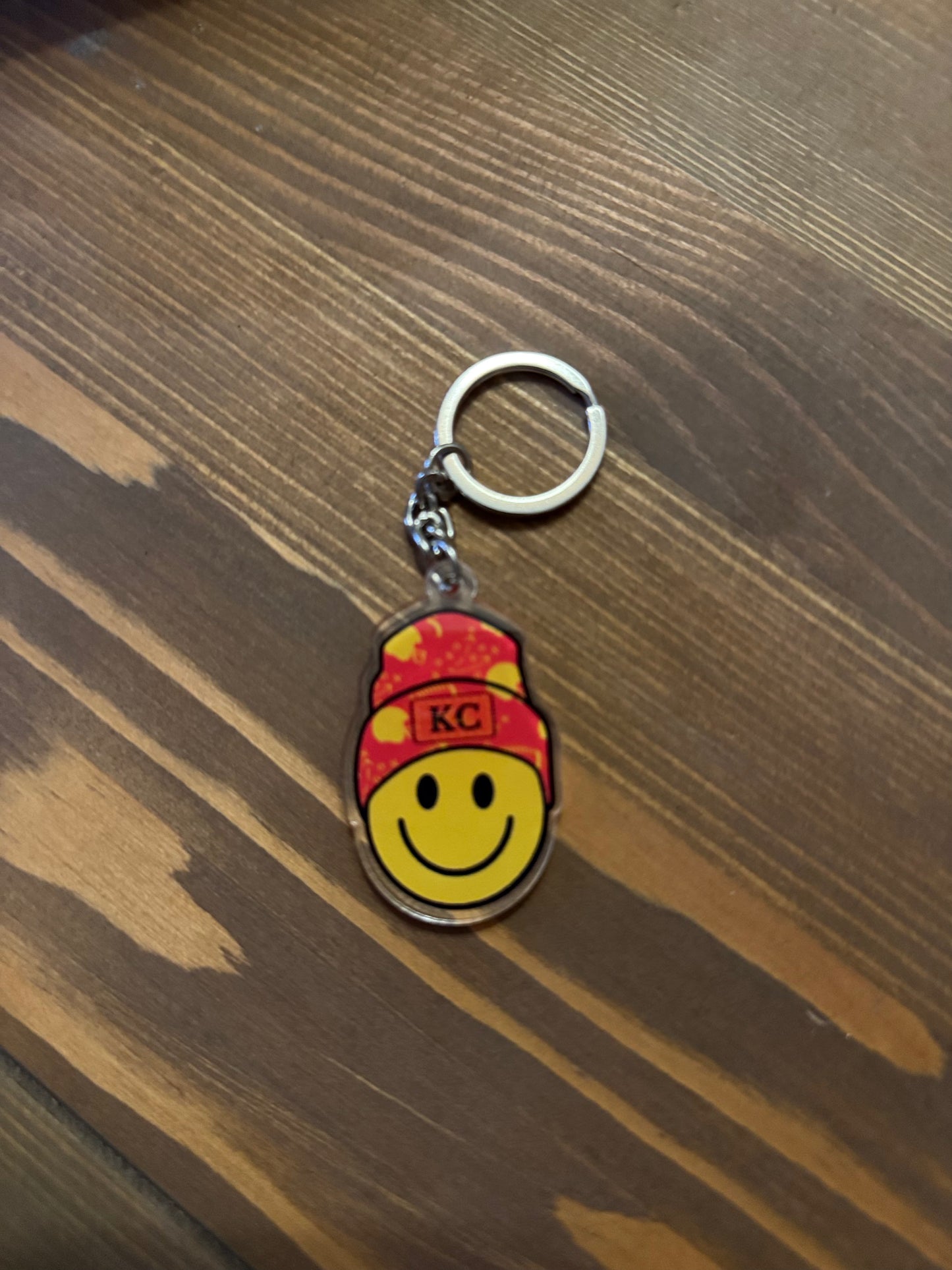 Happy Kansas City Chiefs Bag Charm & Keychain