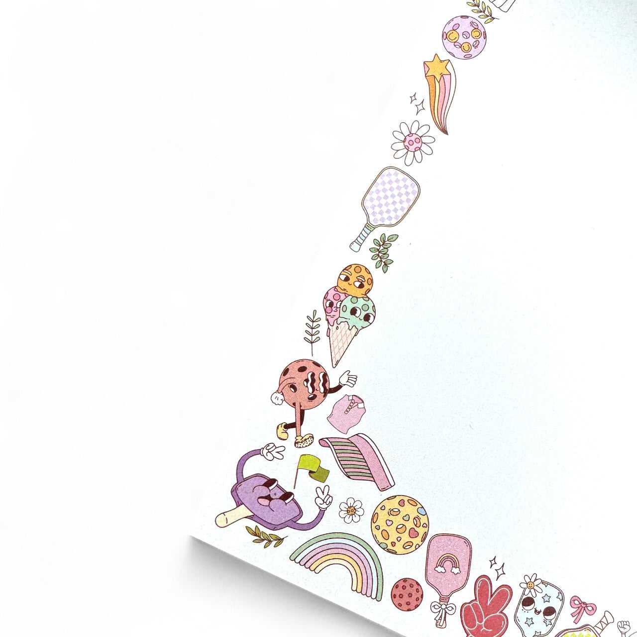 Funky Pickleball 5x7” Notepad gift stationery