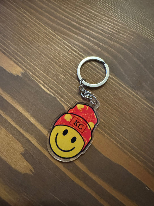 Happy Kansas City Chiefs Bag Charm & Keychain
