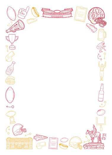 kansas city chiefs football notepad gift