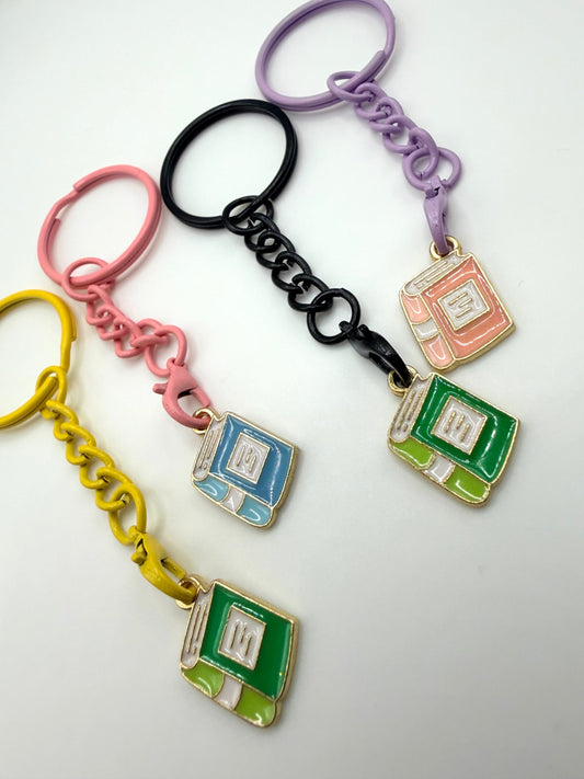 Book Lover Keychain and Bag Charm