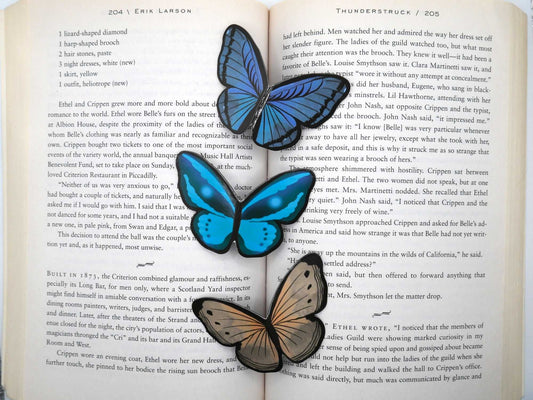 Magnetic Butterfly Bookmarks (Set of 3)