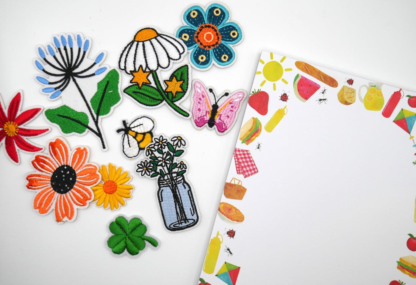 Flower Power Iron-On Embroidered Patches (Set of 3) | Why Begin