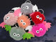 Fuzzy Bat Buddies Keychains & Bag Charms