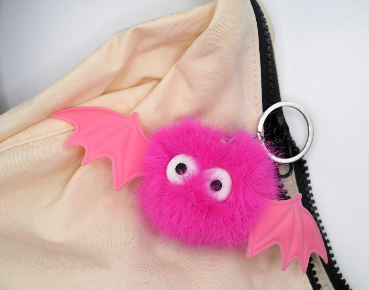 Fuzzy Bat Buddies Keychains & Bag Charms