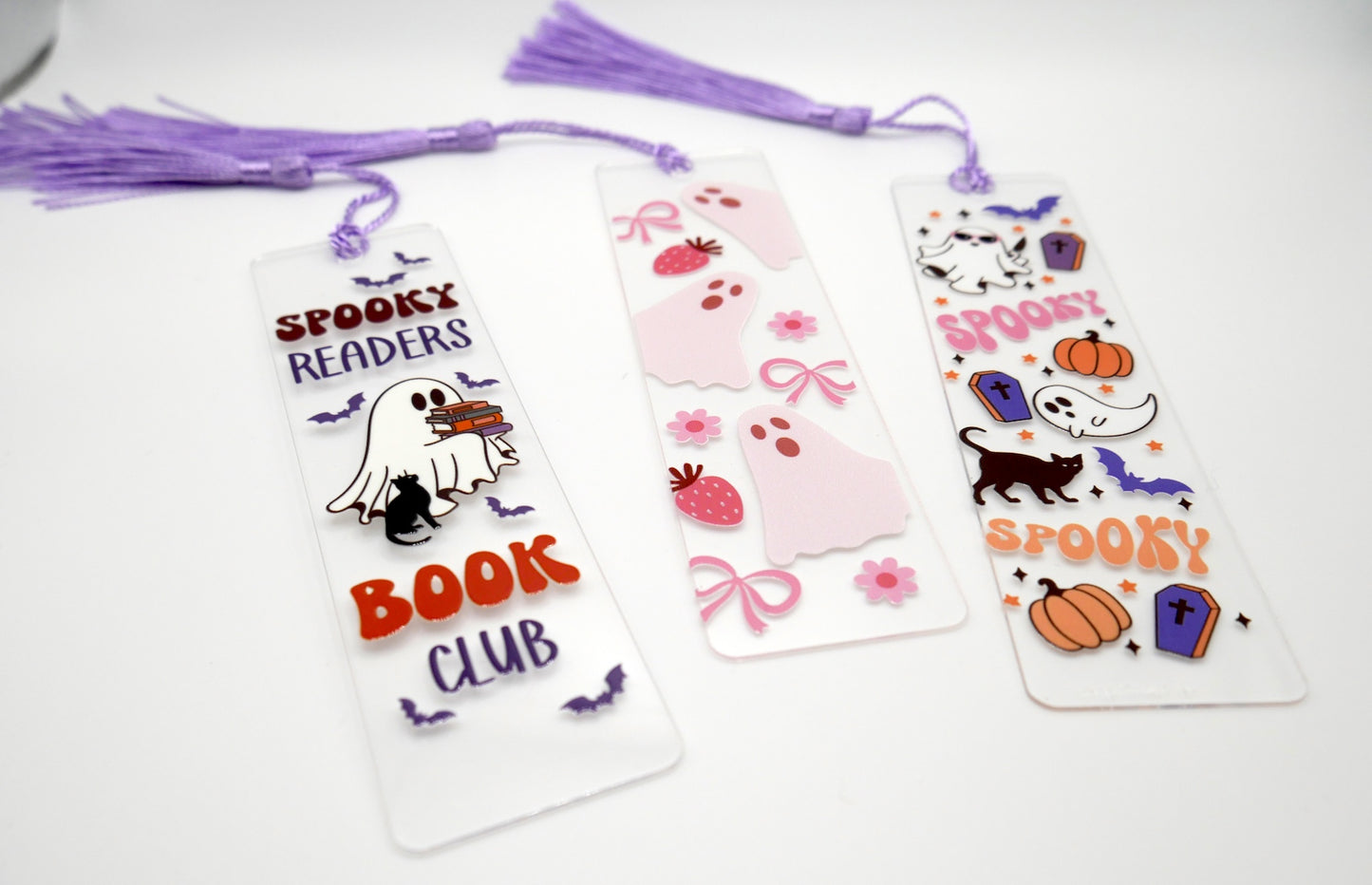 Cutesy Girly Halloween Bookmarks