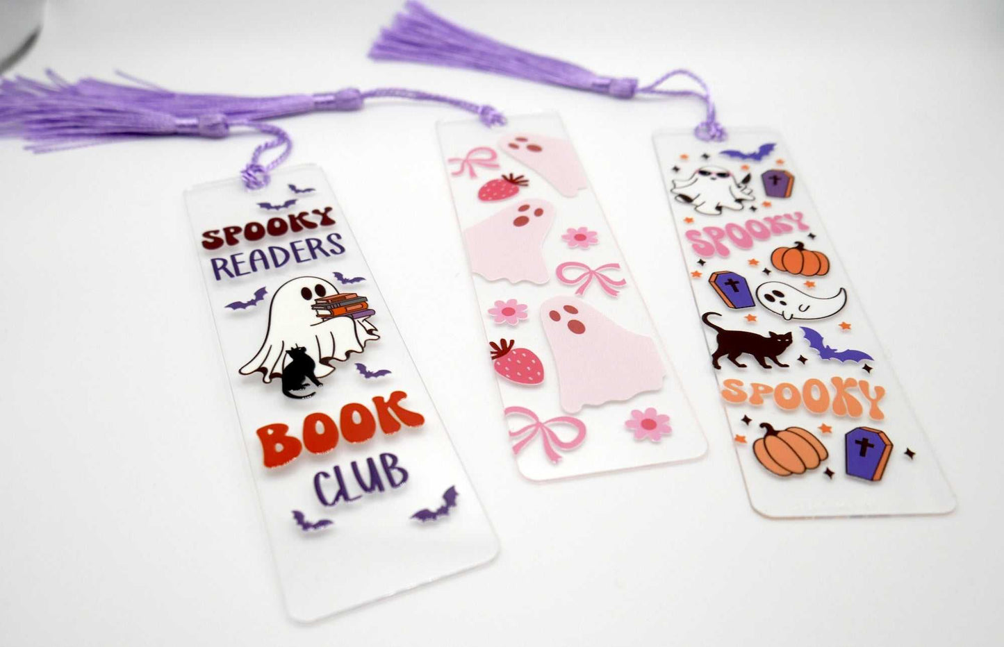 Cutesy Girly Halloween Bookmarks