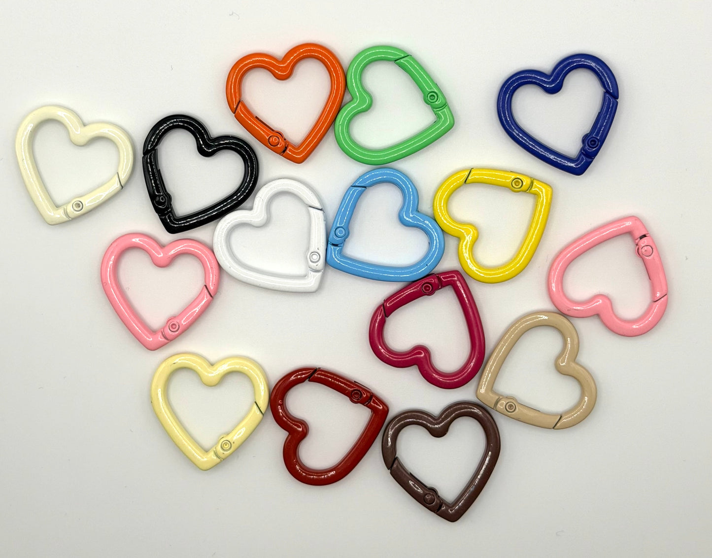 Heart Carabiner Keychain and Bag Charm