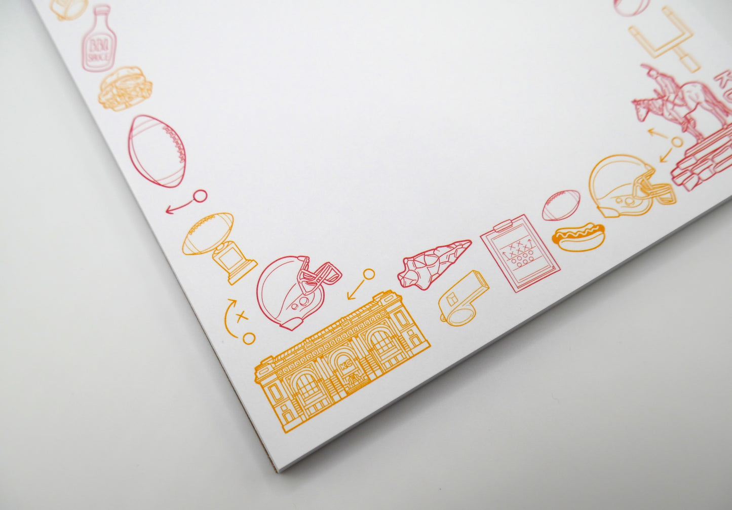Kansas City KC Chiefs Football 5x7" Notepad