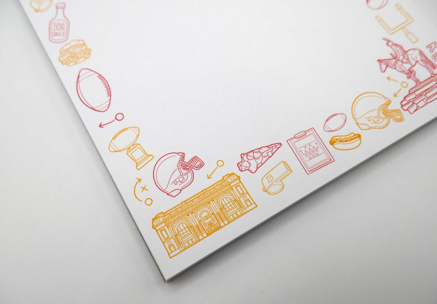 Kansas City KC Chiefs Football 5x7" Notepad