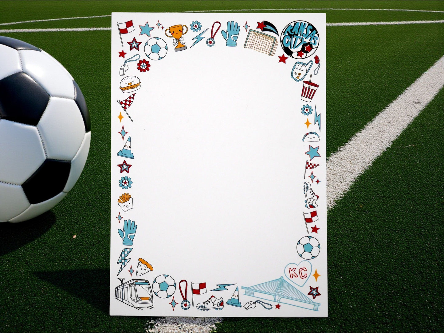 Kansas City Current KC Women's Soccer 5x7" Notepad