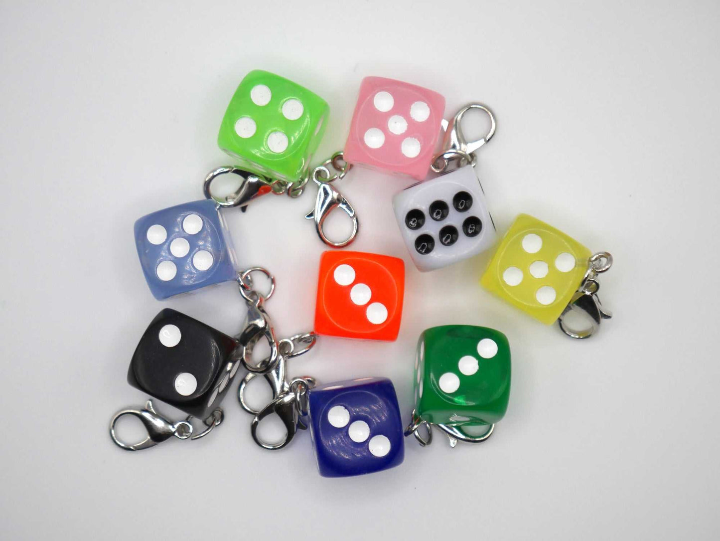 Dice Keychain and Bag Charm