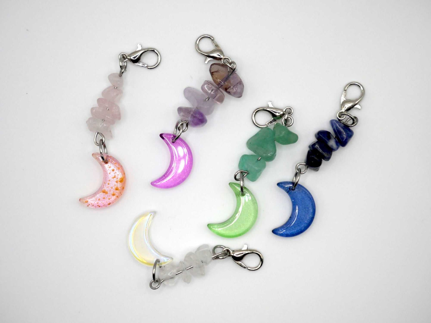 Moon & Stone Bag Charm & Keychain