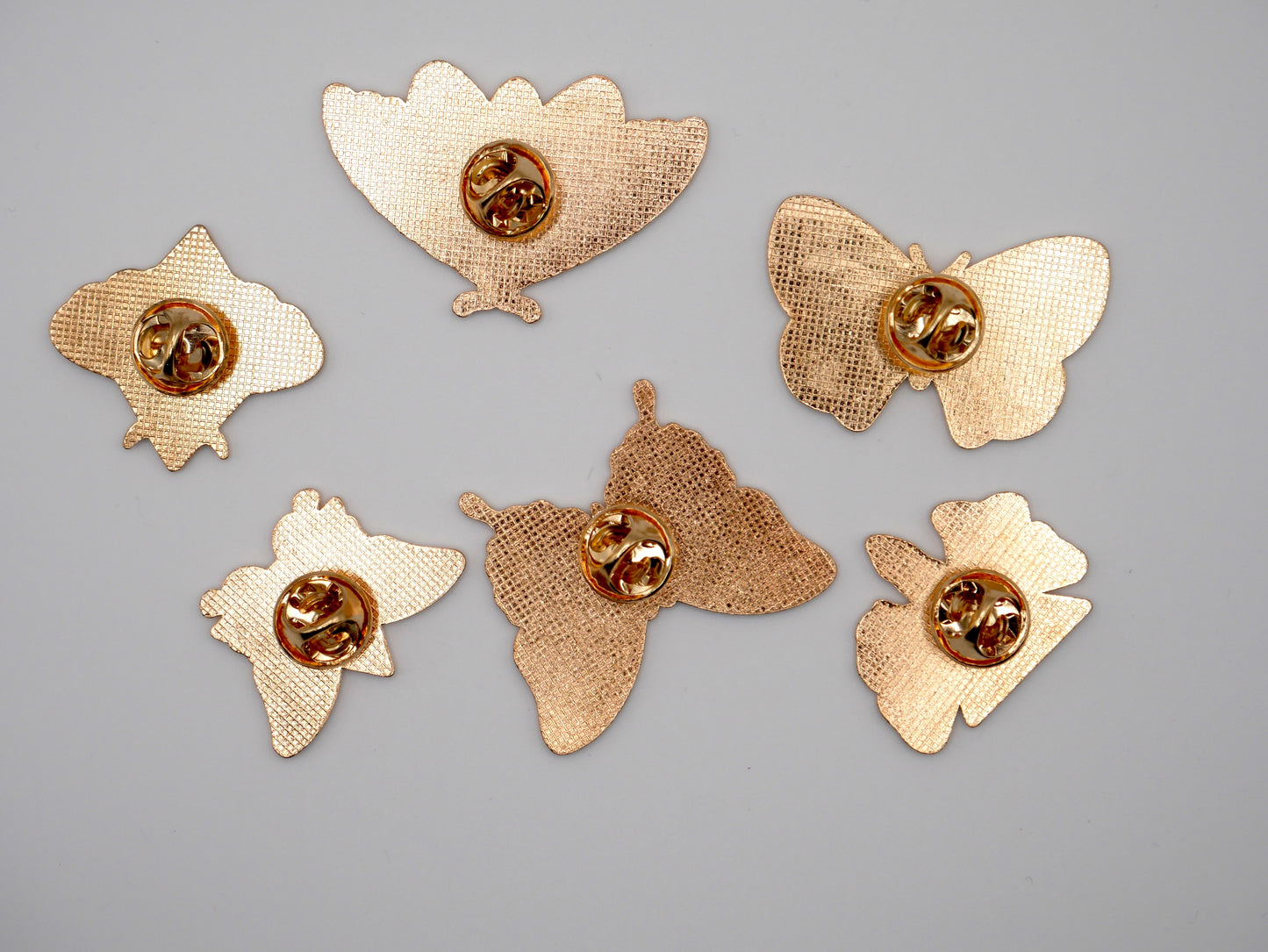 Fun, Beautiful Moth and Butterfly Metal Enamel Pins (Set of 3) | Why Begin back