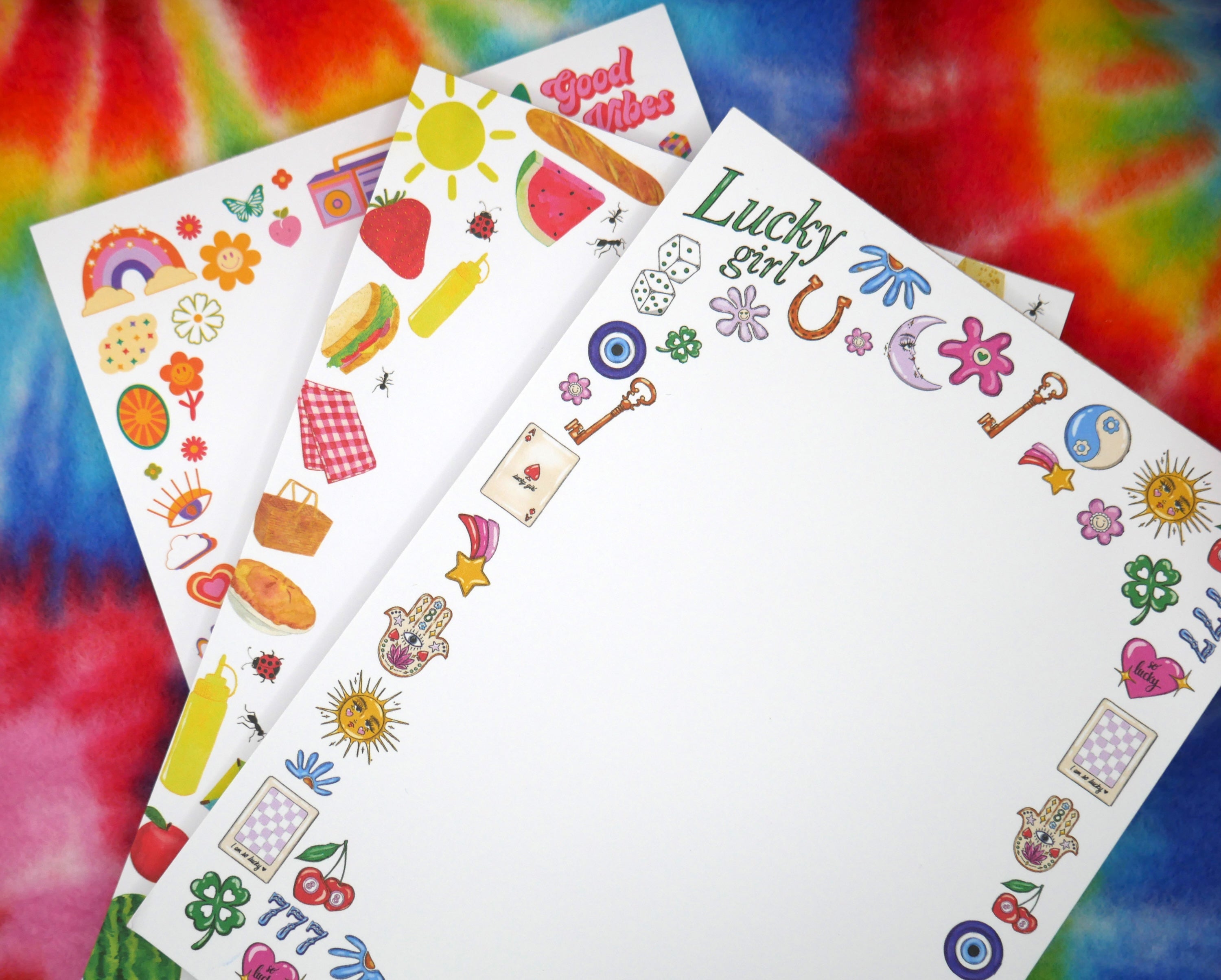 nostalgia-picnic-lucky-girl-notepads-tie-dye
