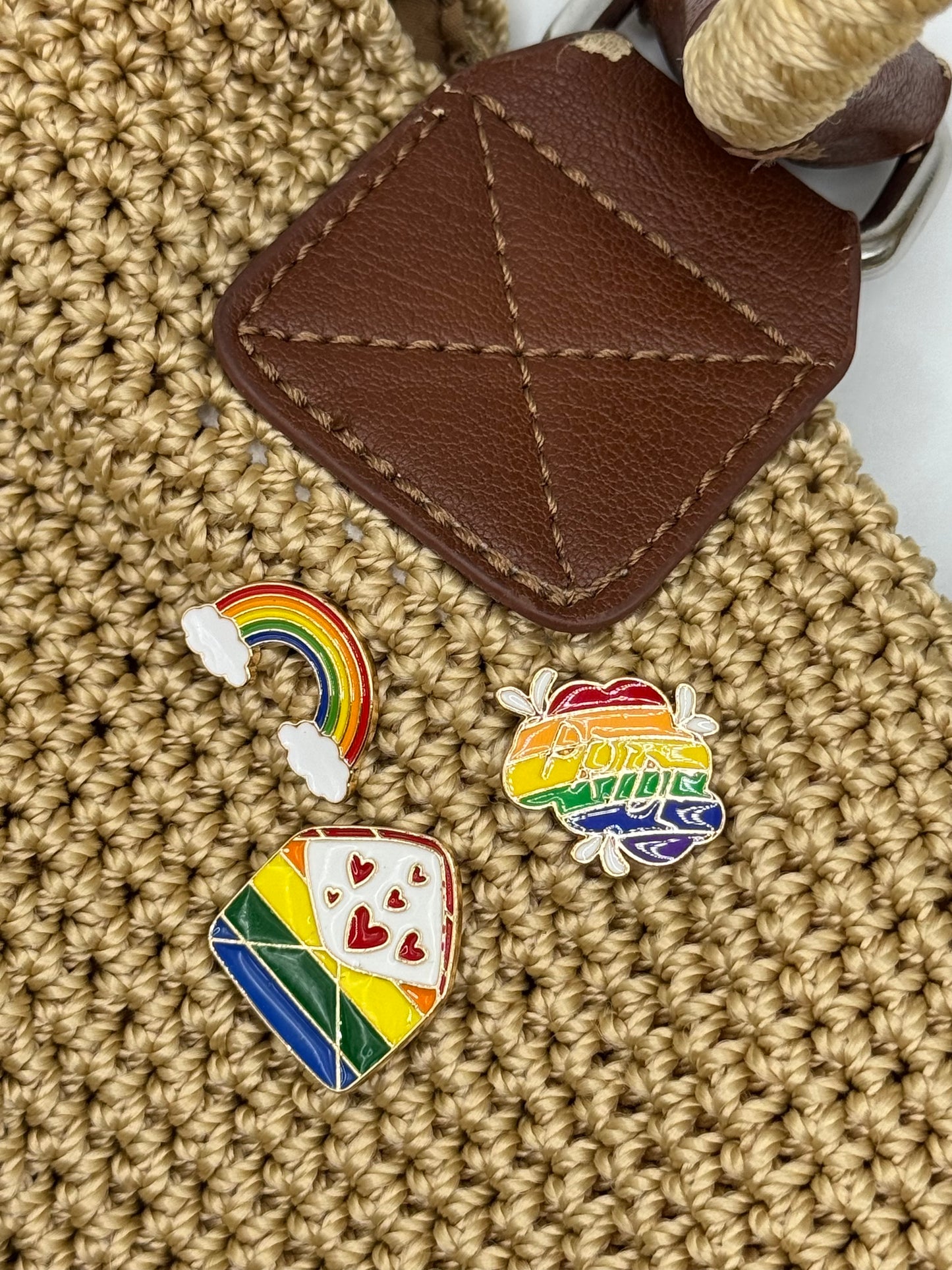 LGBTQIA+ Pride Metal Enamel Pins (Set of 3)