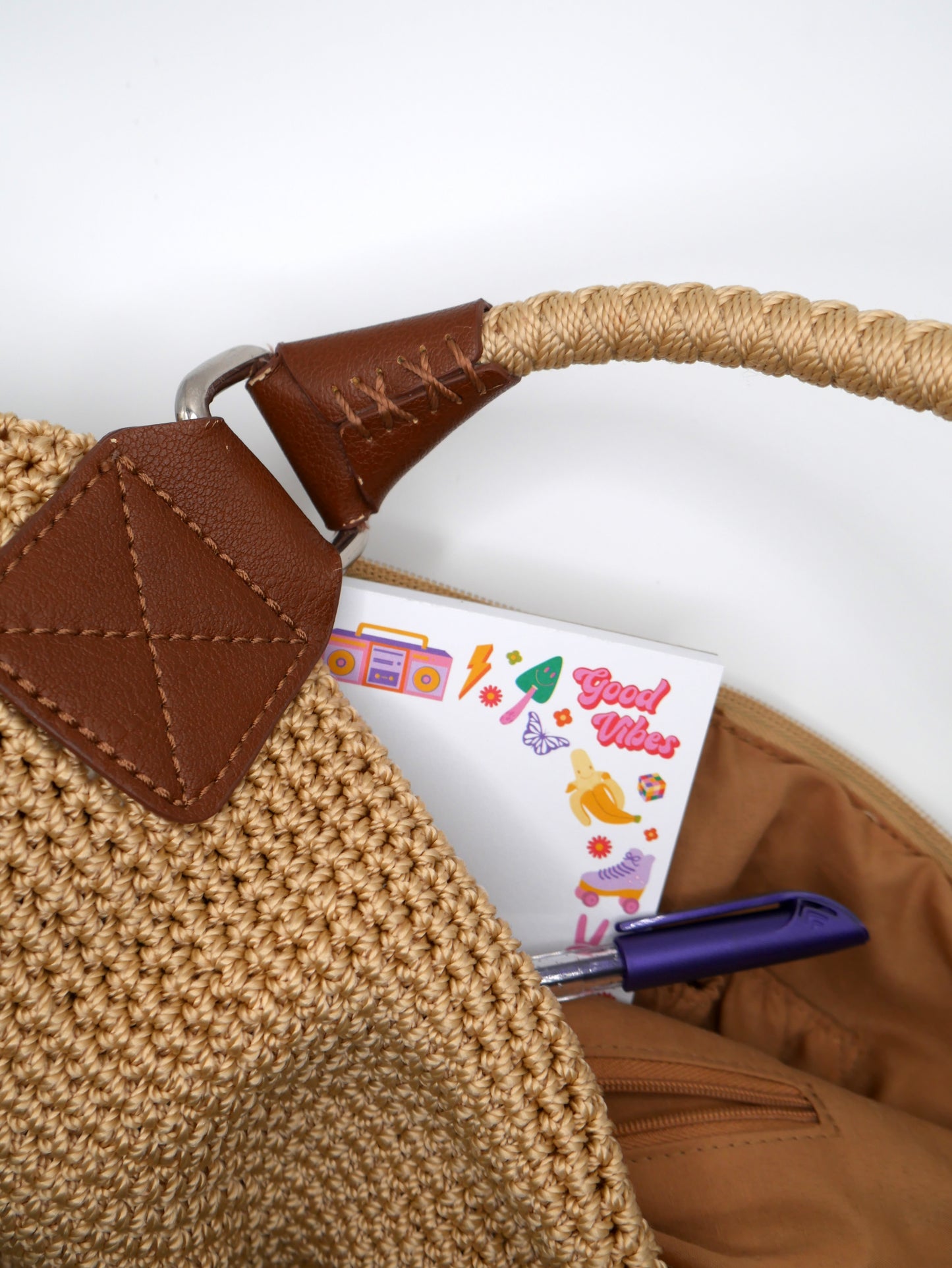 We took the best symbols of the 70s and 90s, such as flowers and peace signs, and turned them into this fun retro 5x7" notepad. Printed in the USA.