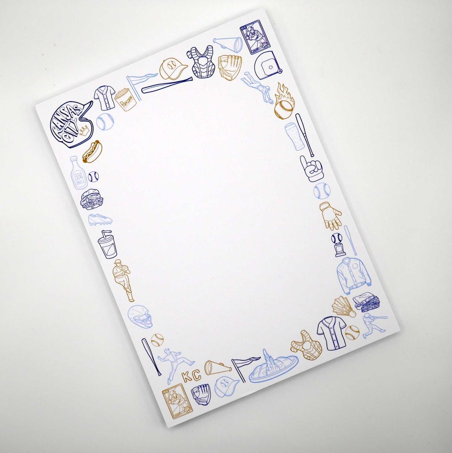 Kansas City KC Royals Baseball 5x7" Notepad