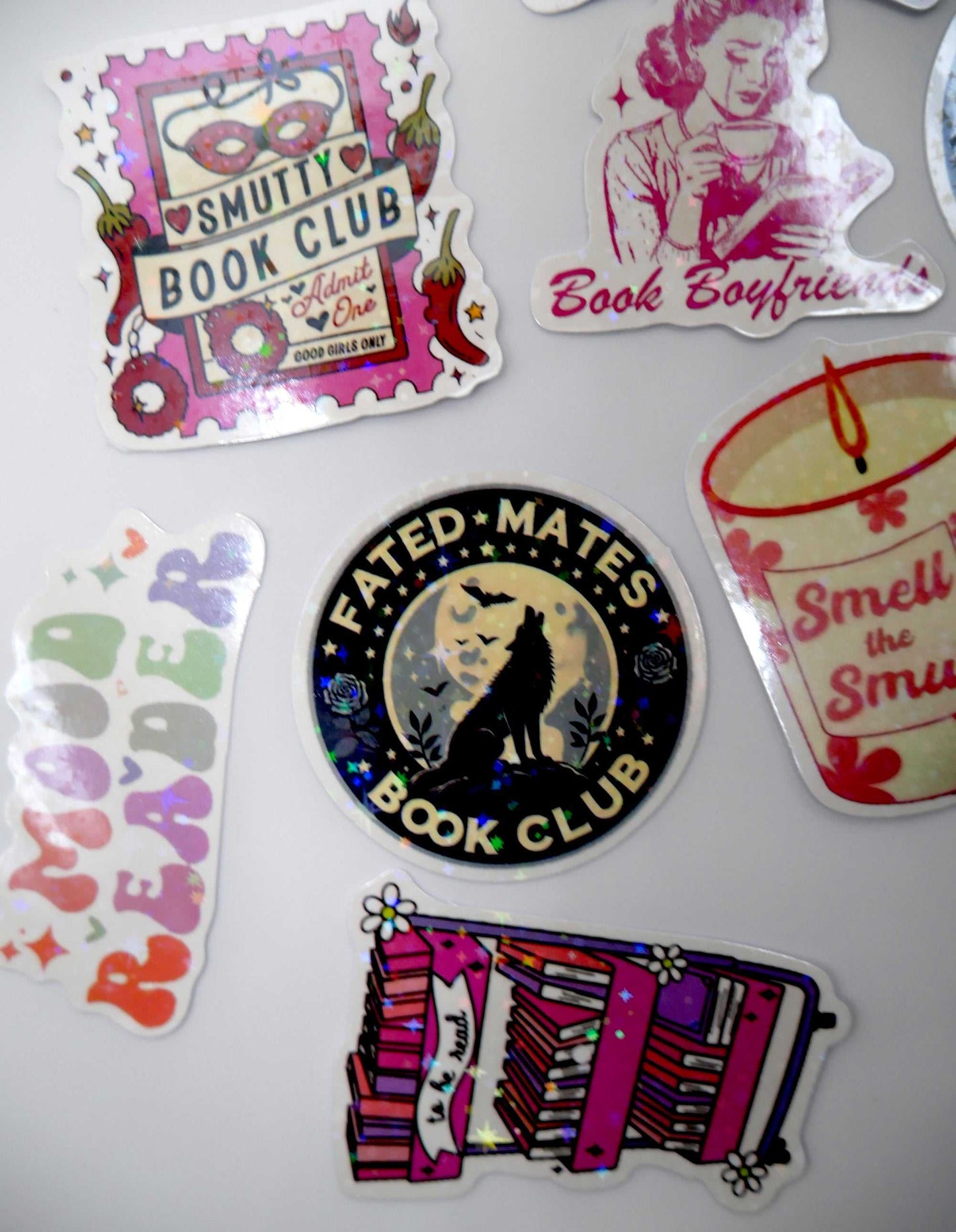 Sparkly Smut Book Lover Stickers (Set of 5)