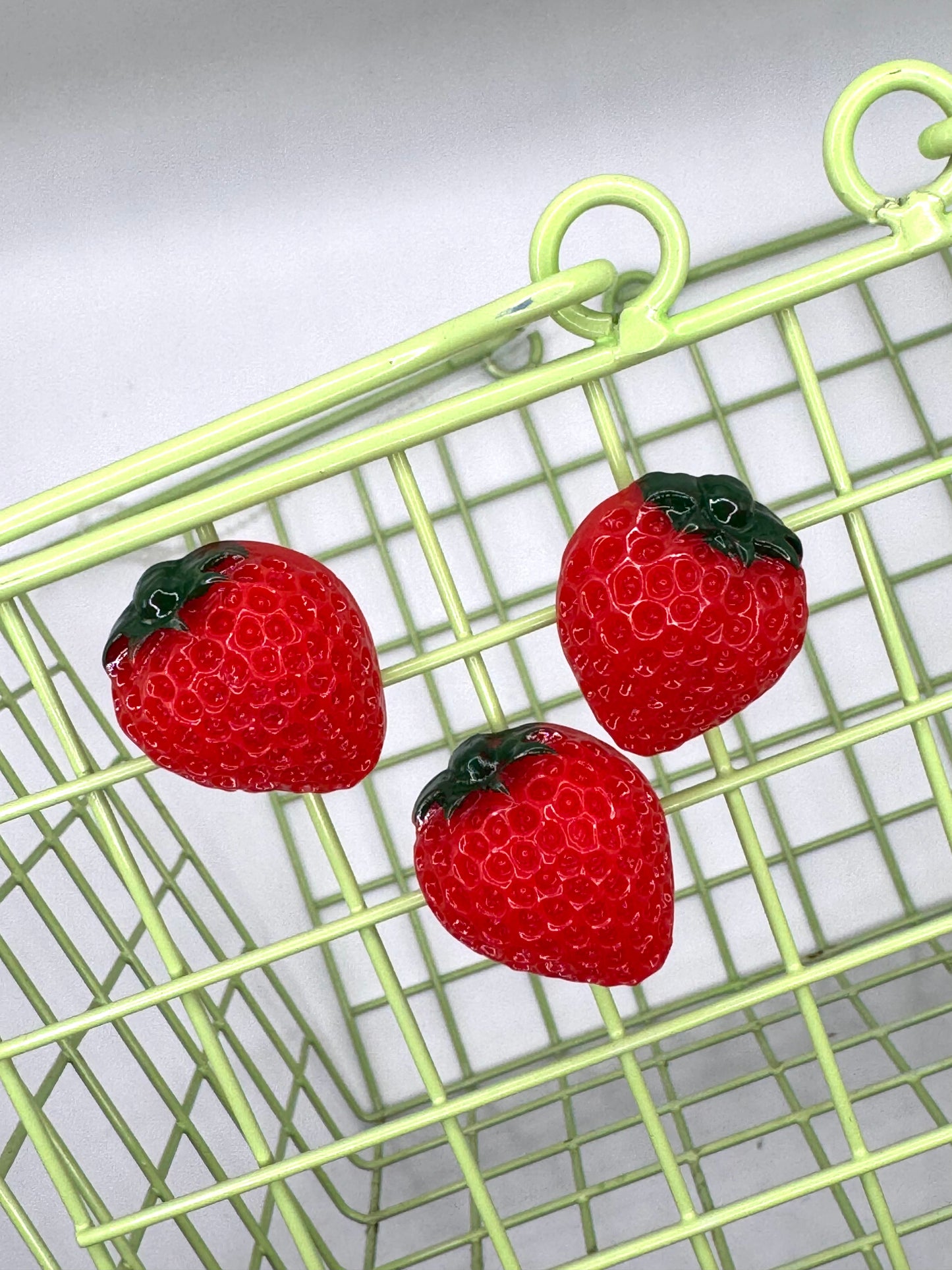 Sweet Summer Strawberry Magnets (Set of 3)