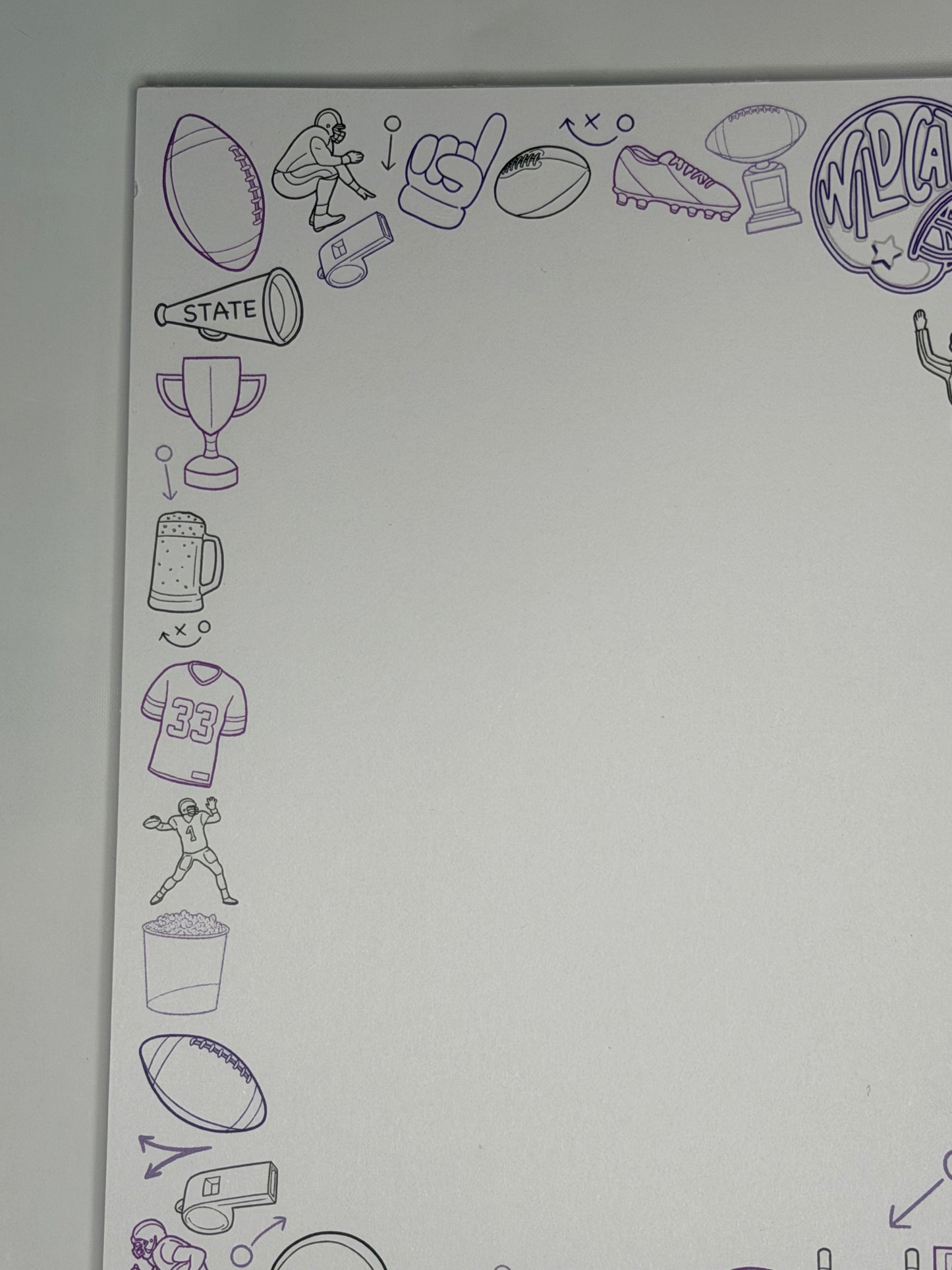 Kansas State University (KSU) Football 5x7" Notepad