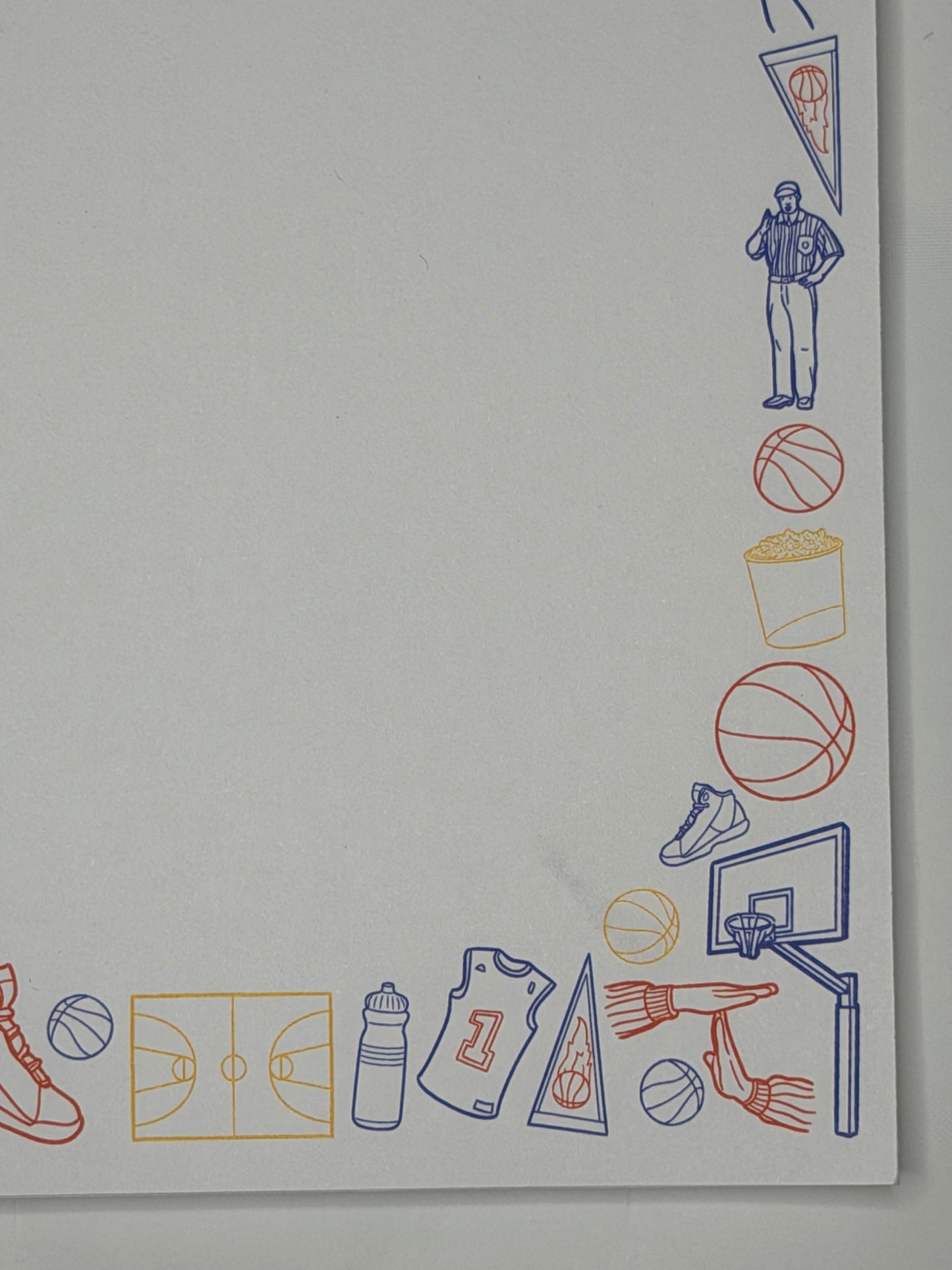 University of Kansas (KU) Basketball 5x7" Notepad