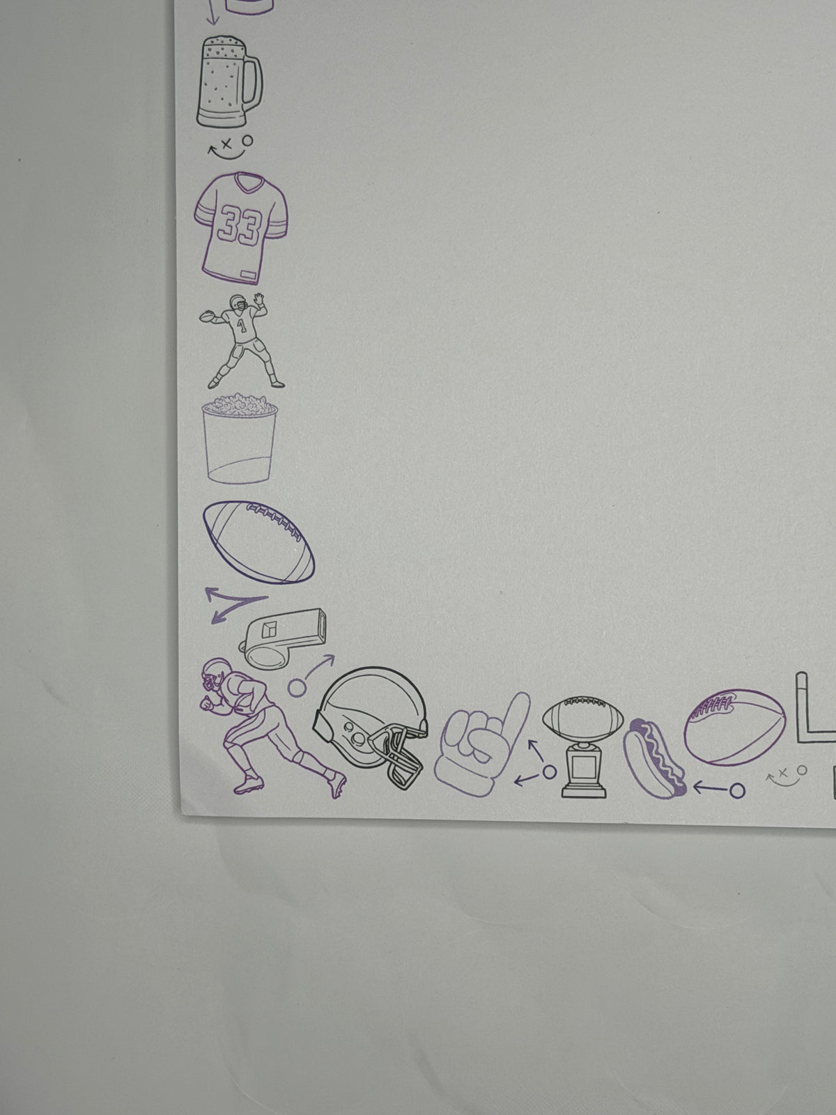 Kansas State University (KSU) Football 5x7" Notepad