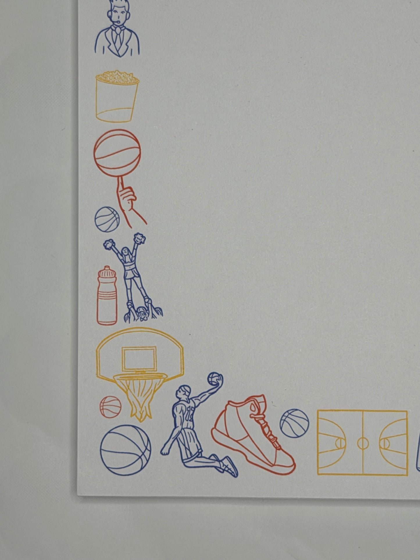 University of Kansas (KU) Basketball 5x7" Notepad