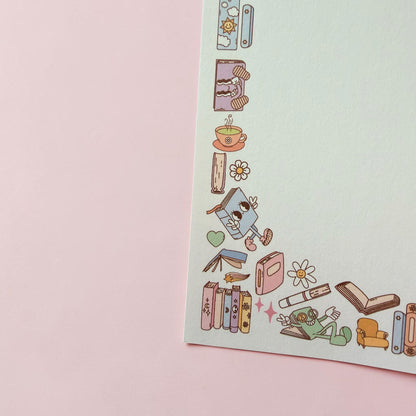 Book-lovers-reader-notepad-gift Corner detail
