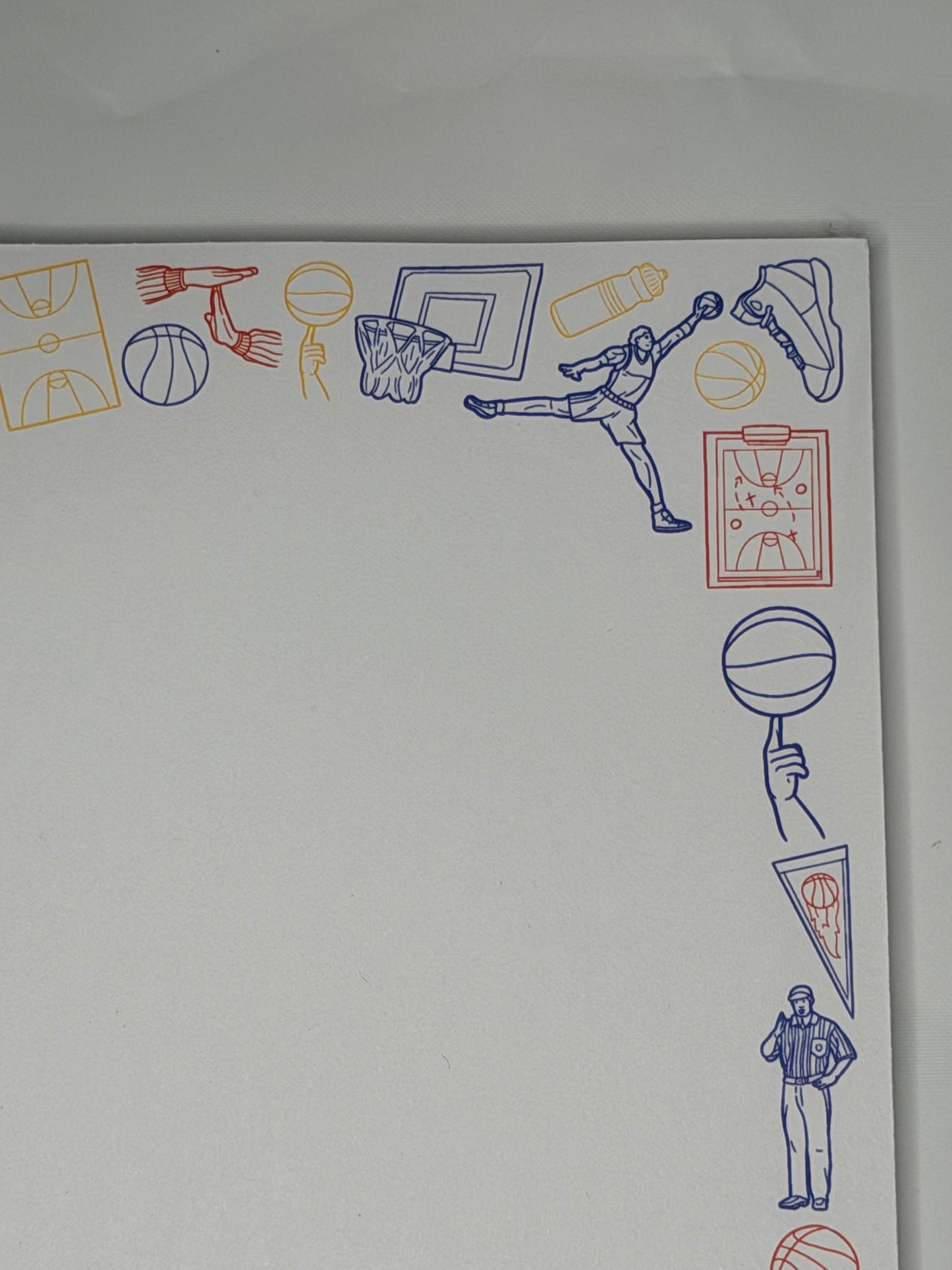 University of Kansas (KU) Basketball 5x7" Notepad