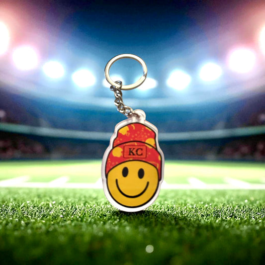 Happy Kansas City Chiefs Bag Charm & Keychain