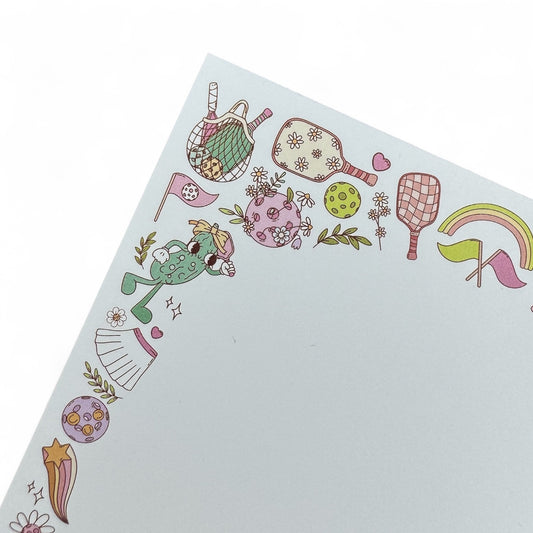 Funky Pickleball 5x7” Notepad gift stationery