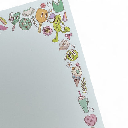 Funky Pickleball 5x7” Notepad gift stationery