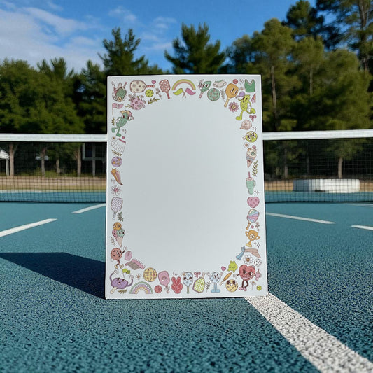 Funky Pickleball 5x7” Notepad gift stationery