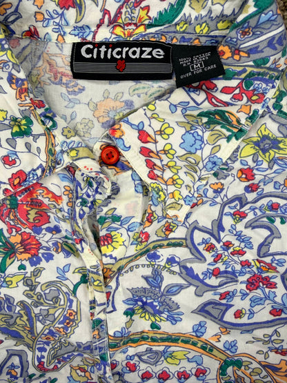 Vintage Citicraze paisley blouse women's medium