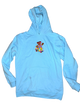 Staycool teddy bear skater hoodie baby blue unisex m like new condition