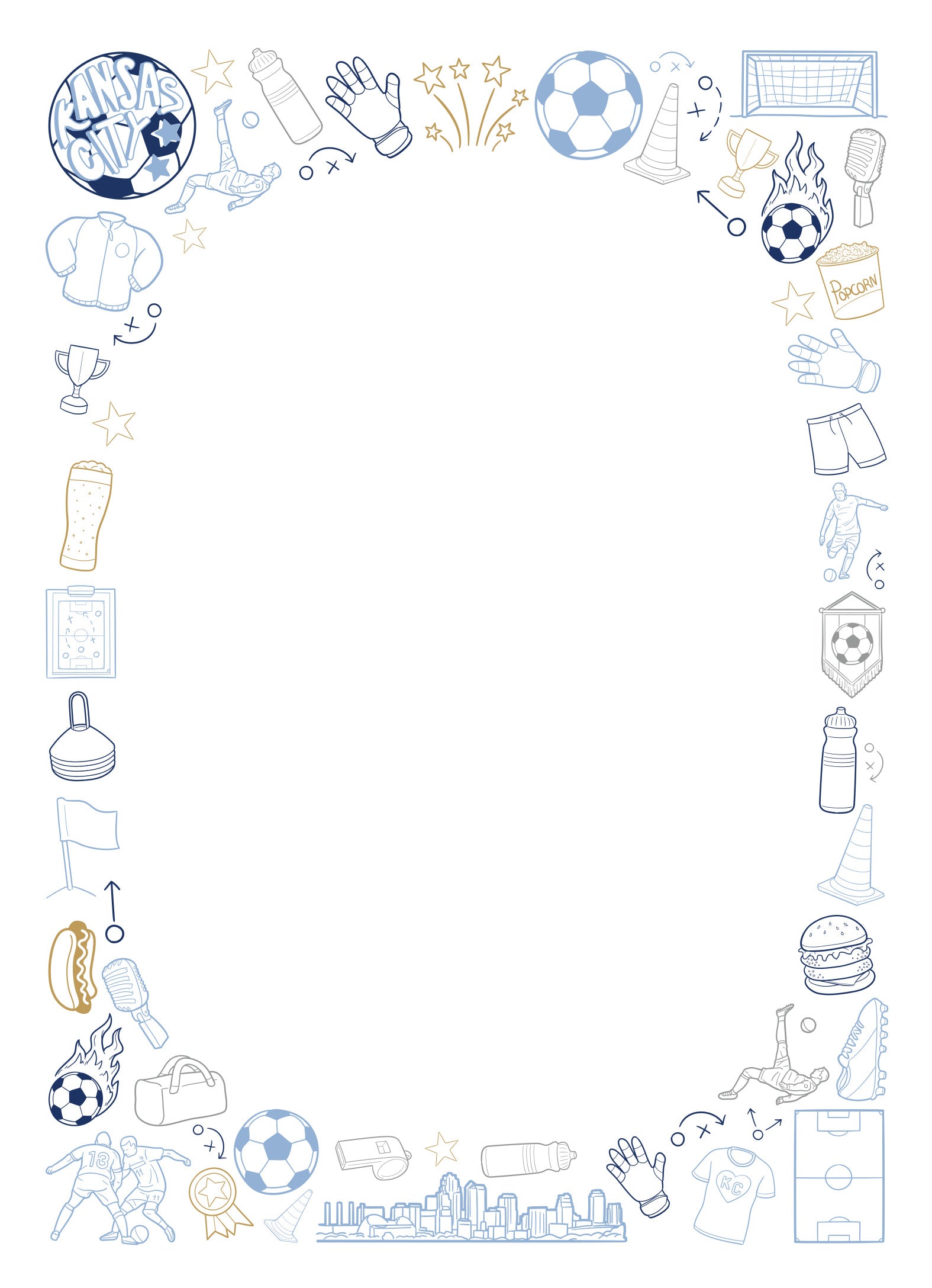 Kansas City Sporting KC MLS Soccer 5x7" Notepad