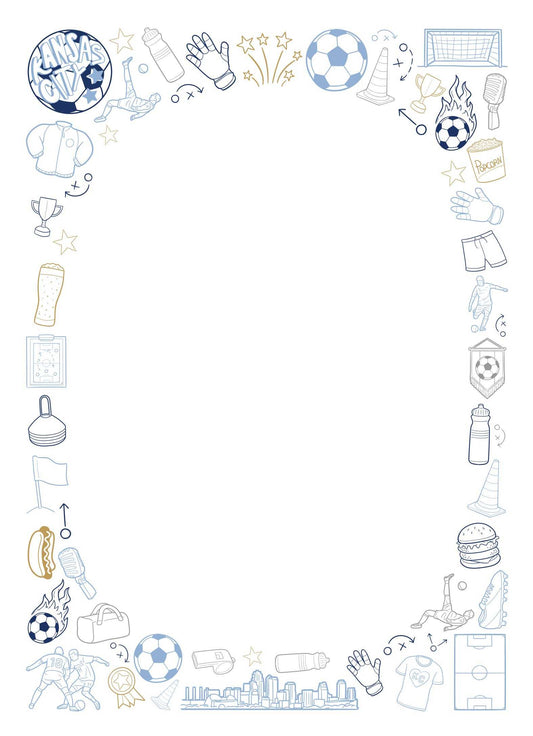 Kansas City Sporting KC MLS Soccer 5x7" Notepad