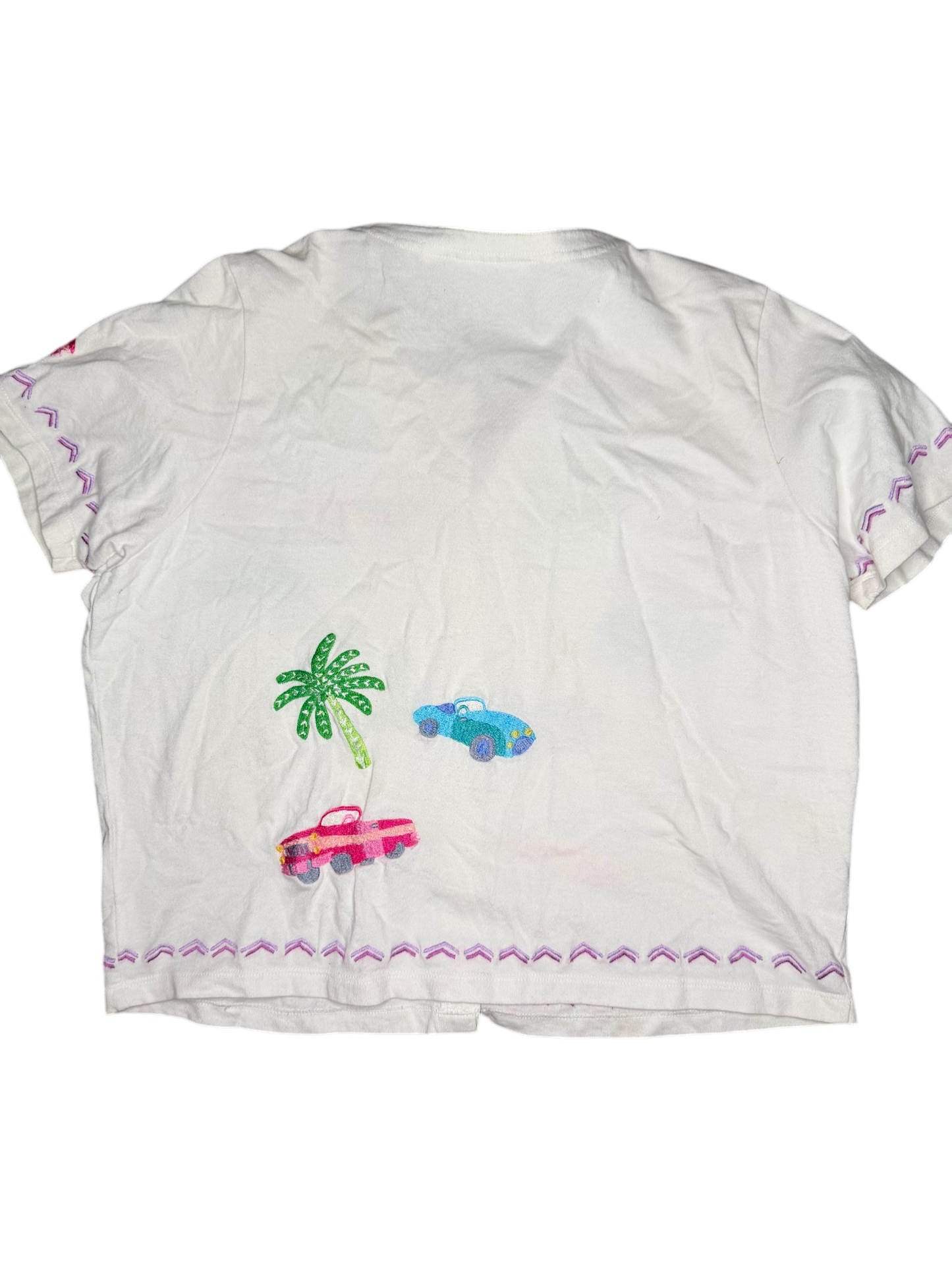 Michael Simon Lite vintage car blouse shirt size medium/large