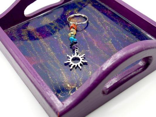 Chakra Rainbow Beaded Keychain and Bag Charm | Why Begin