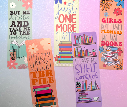 Bibliophile Book Lovers Bookmarks (Set of 3)