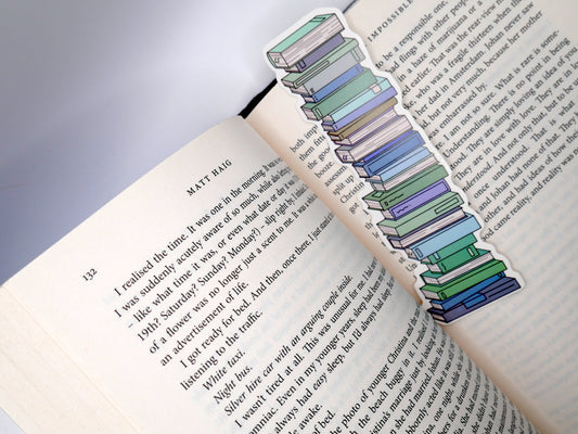 A Reader's Book Stack Paper Bookmarks (Set of 3) | Why Begin