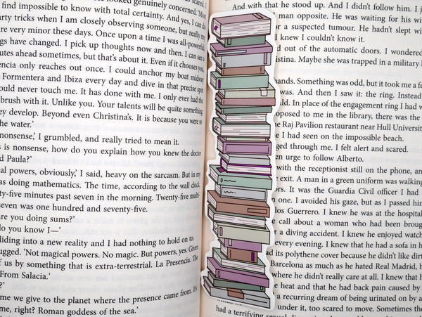 A Reader's Book Stack Paper Bookmarks (Set of 3) | Why Begin
