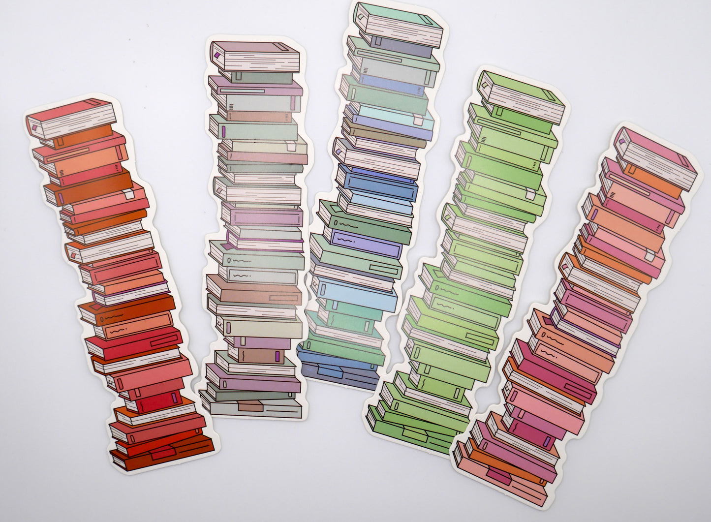 A Reader's Book Stack Paper Bookmarks (Set of 3) | Why Begin