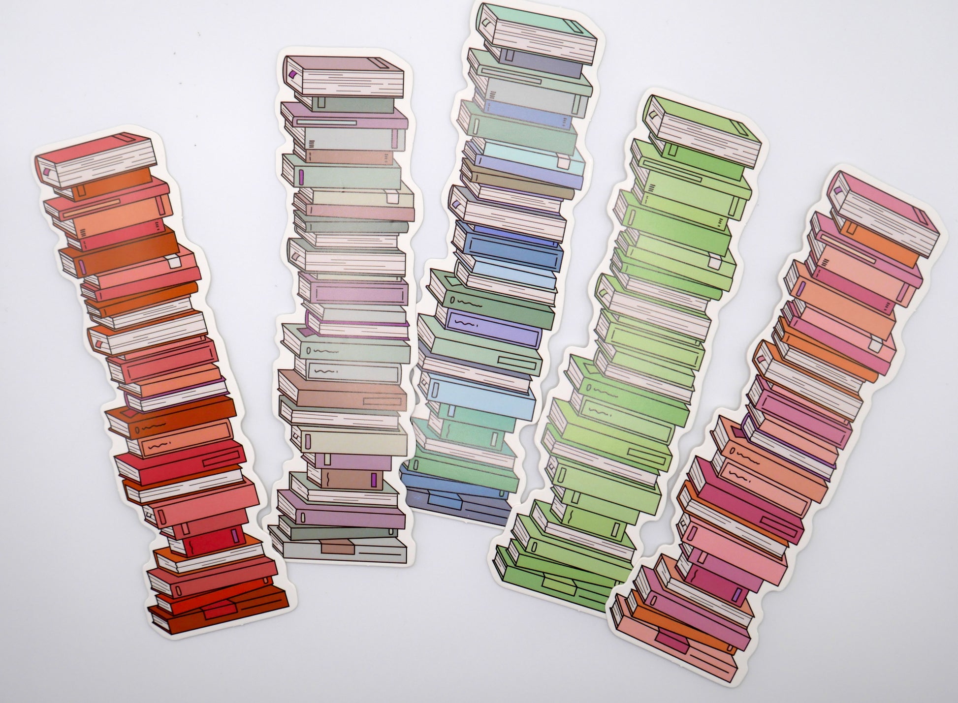 A Reader's Book Stack Paper Bookmarks (Set of 3) | Why Begin