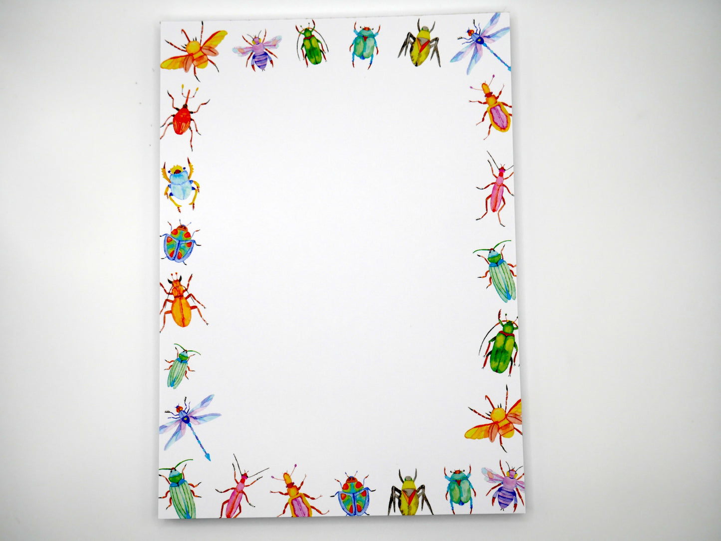 Celebrate the beauty of bugs with our 5x7 notepad. Includes 50 sturdy, no-bleed sheets perfect for daily notes. Made in the USA.