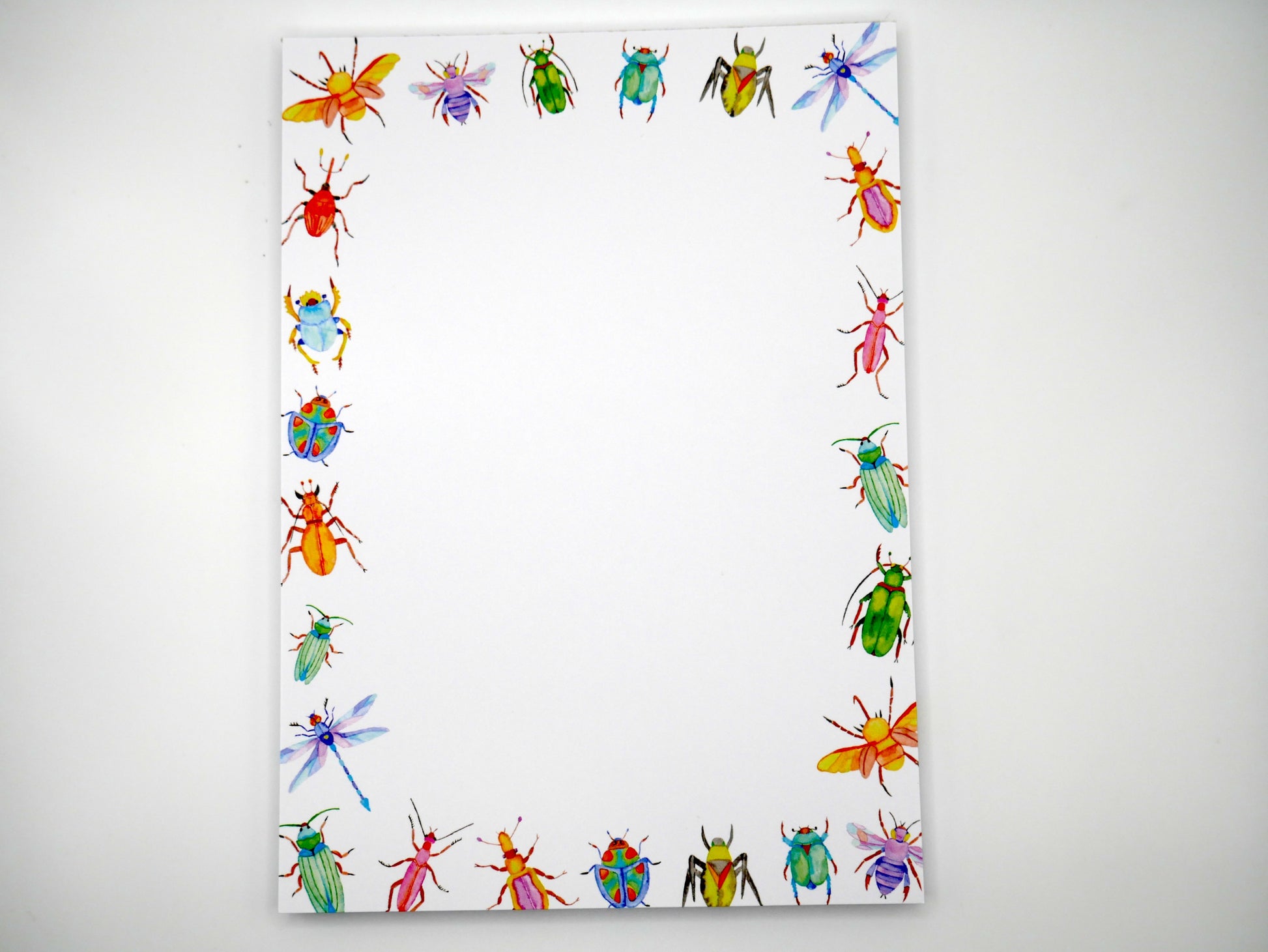 Celebrate the beauty of bugs with our 5x7 notepad. Includes 50 sturdy, no-bleed sheets perfect for daily notes. Made in the USA.